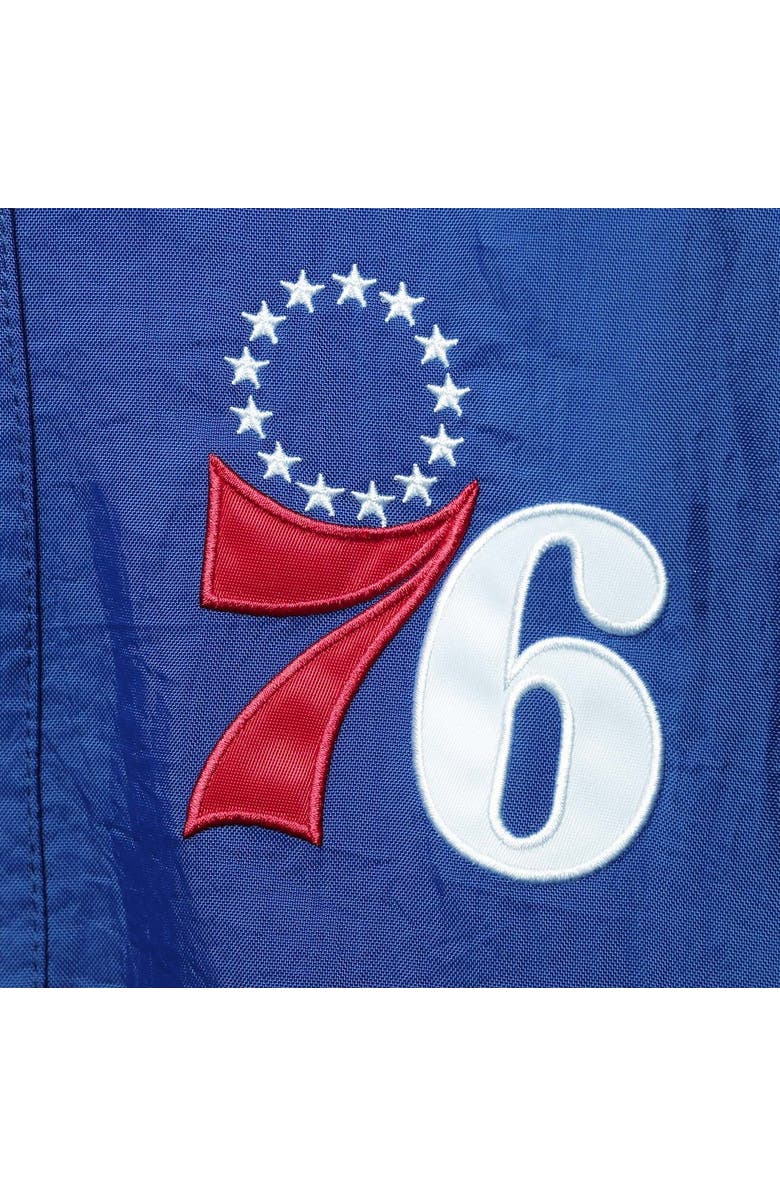 STARTER Men's Starter Royal/Red Philadelphia 76ers The Pro II Half-Zip Jacket, Alternate, color, 