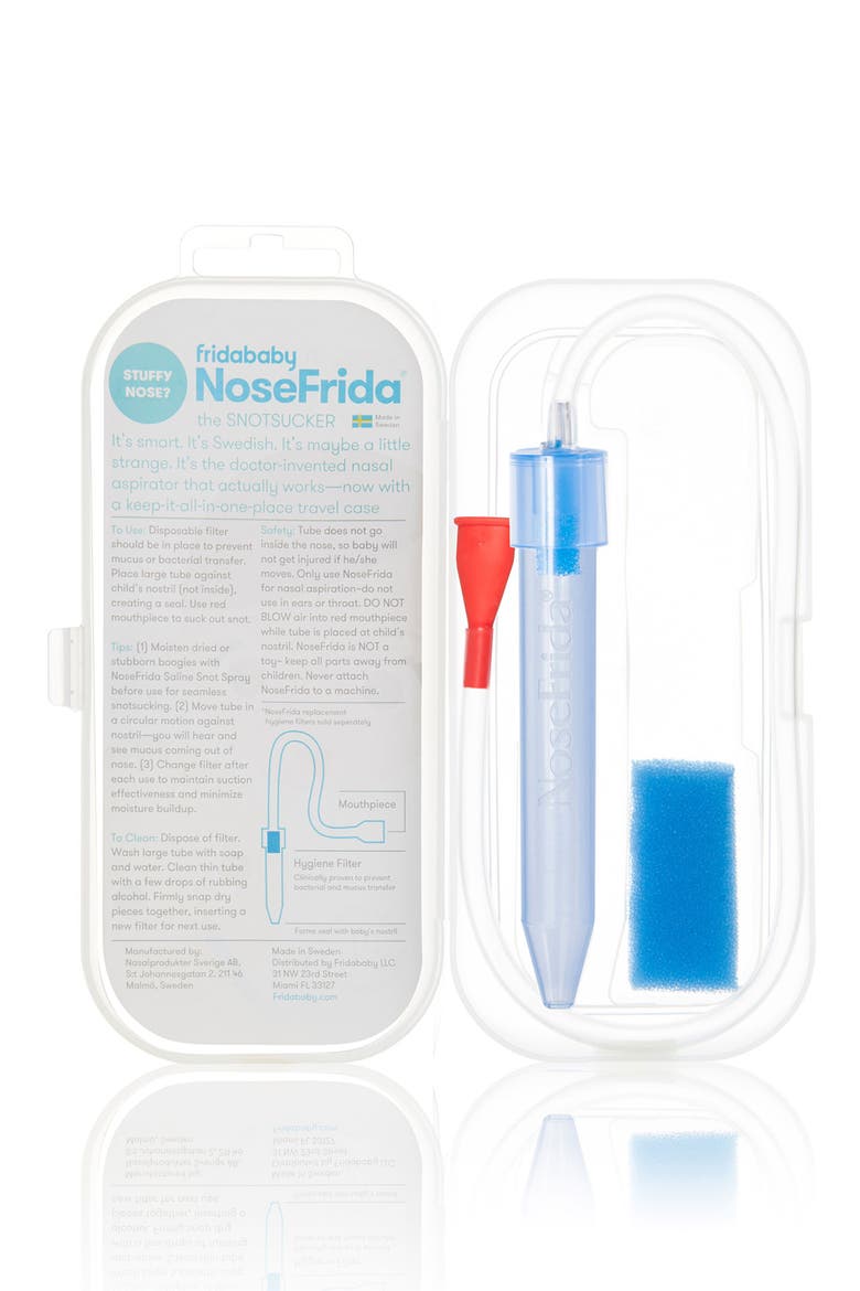 NoseFrida® The Snotsucker Nasal Aspirator & Travel Case (Nordstrom Exclusive), Alternate, color, WHITE