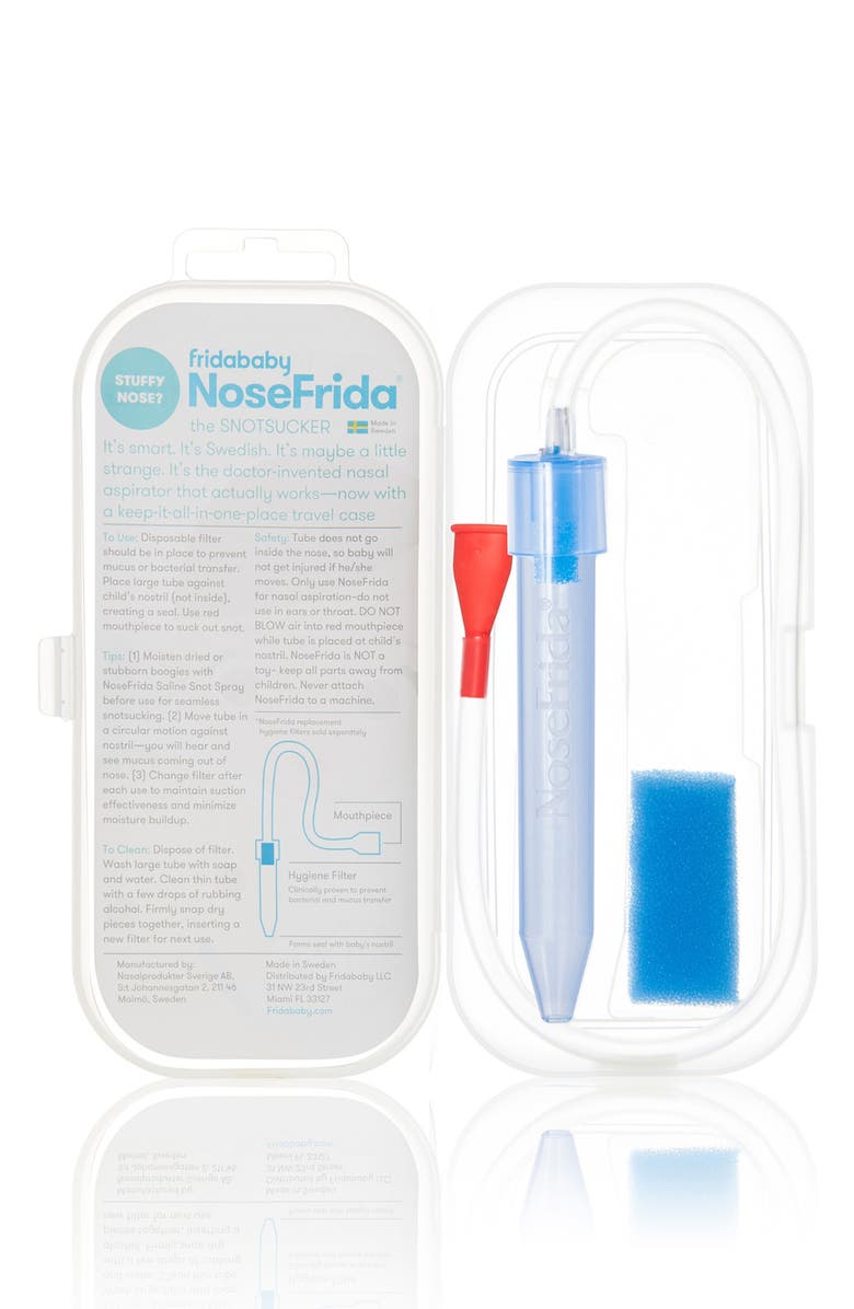 Fridababy NoseFrida<sup>®</sup> The Snotsucker Nasal Aspirator & Travel Case, Alternate, color, White