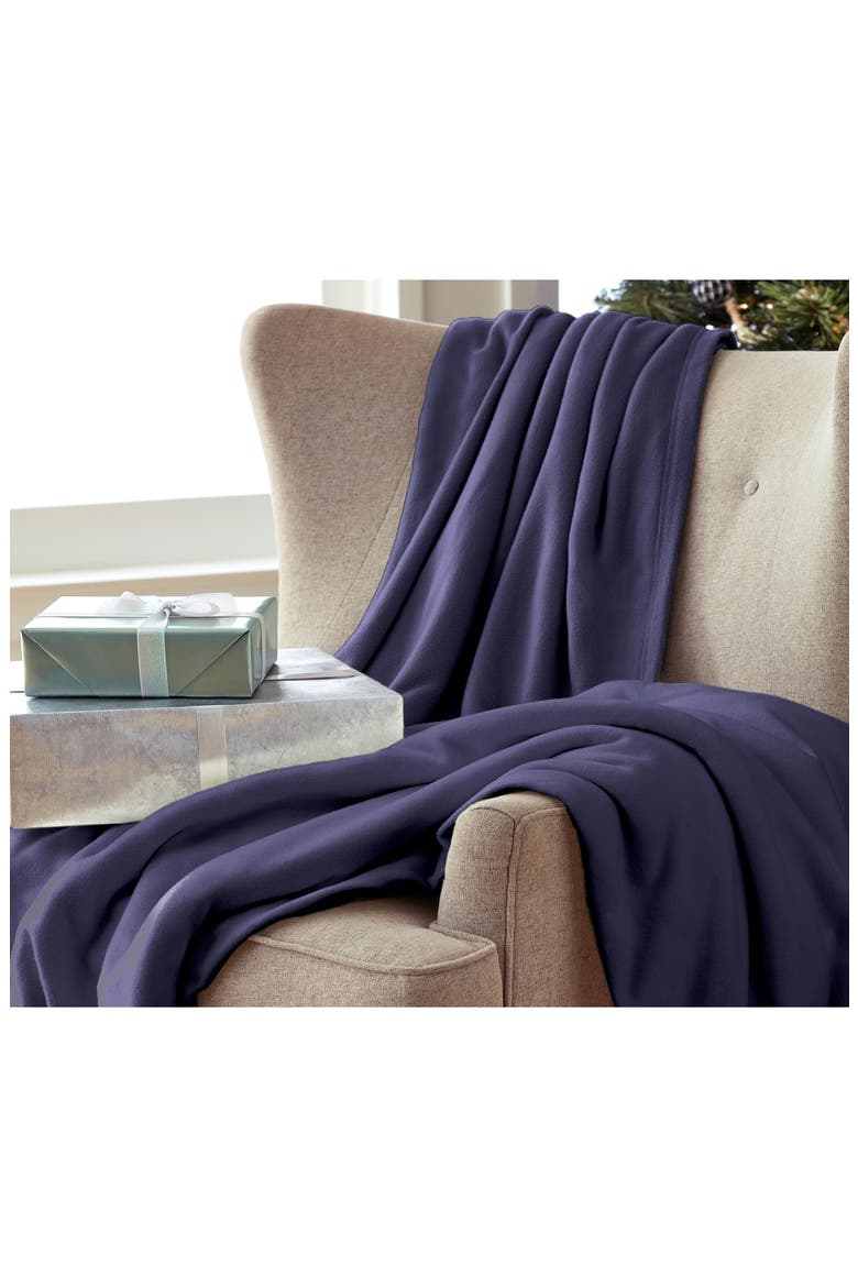 Supersoft Fleece Throw Blanket, Alternate, color, NAVY