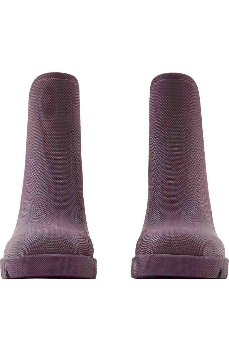 Burberry Marsh Textured Ankle Boot, Alternate, color, Aubergine