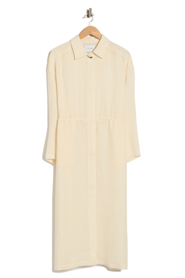 Textured Longline Coat, Main, color, ECRU