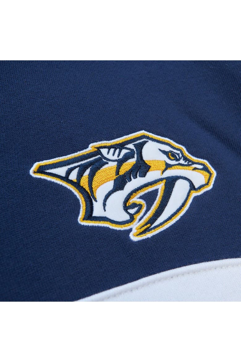 Men's Mitchell & Ness Gold/Navy Nashville Predators Head Coach Pullover Hoodie, Alternate, color, Gold