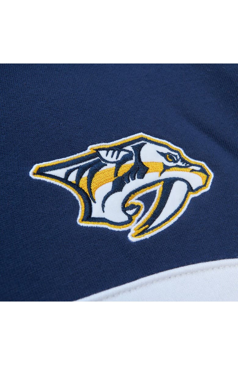 Mitchell & Ness Men's Mitchell & Ness Gold/Navy Nashville Predators Head Coach Pullover Hoodie, Alternate, color, 