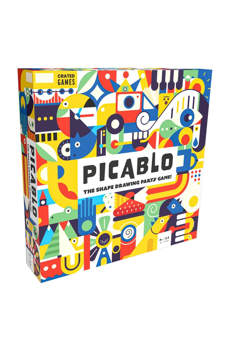 Crated Games Picablo The Shape Drawing Party Game, Main, color, Multicolored