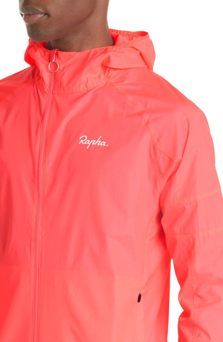 Rapha Commuter Lightweight Packable Hooded Jacket, Alternate, color, Hi-Vis Pink
