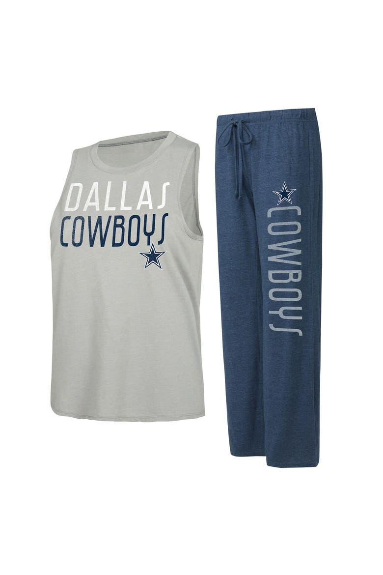 Women's Concepts Sport Navy/Gray Dallas Cowboys Muscle Tank Top & Pants Lounge Set, Main, color, Navy