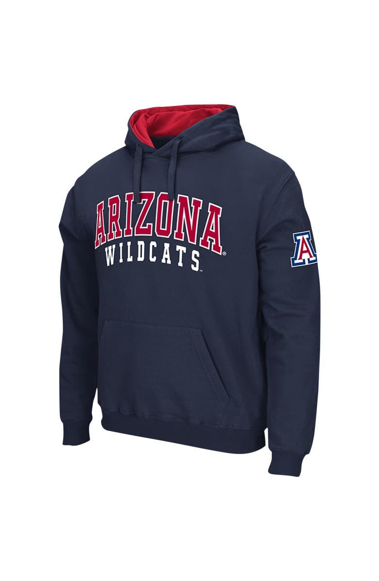 COLOSSEUM Men's Colosseum Navy Arizona Wildcats Double Arch Pullover Hoodie, Alternate, color, 