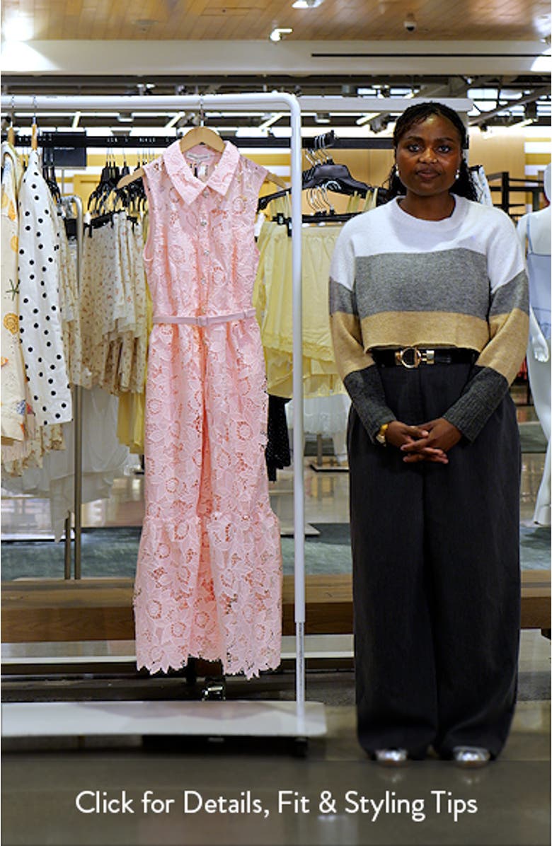 Sleeveless Lace Shirtdress, sales video thumbnail