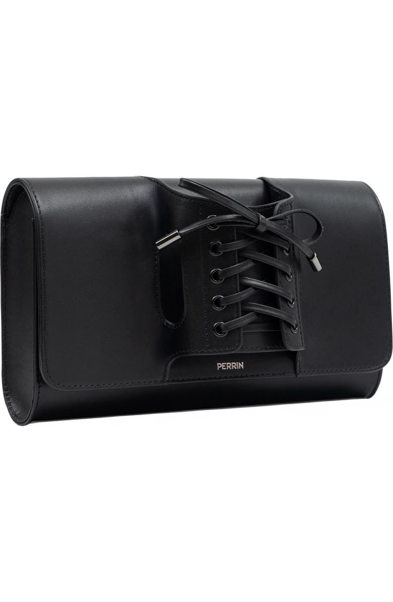 PERRIN PARIS Corsette Clutch, Alternate, color, Black