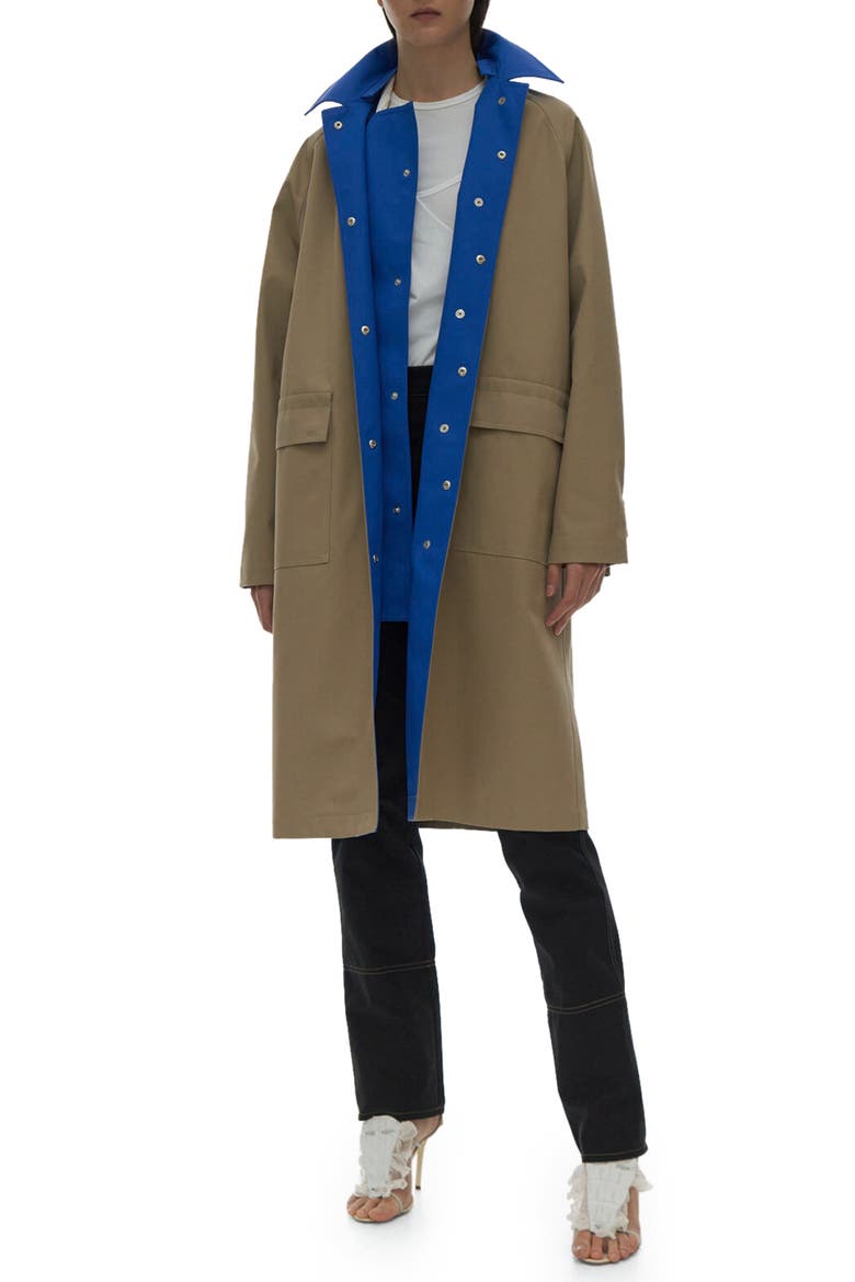 Mac Raincoat, Main, color, FATIGUE/ ROYAL BLUE