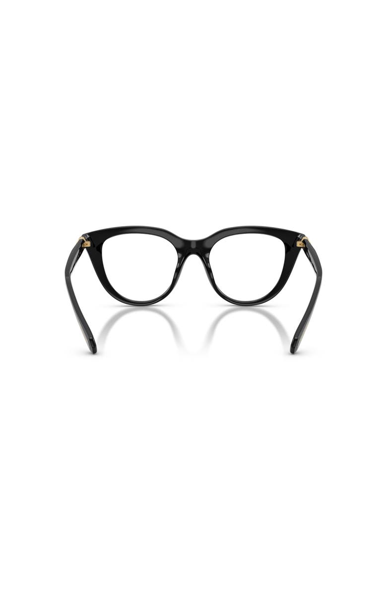 Swarovski 49mm Cat Eye optical glasses, Alternate, color, Black