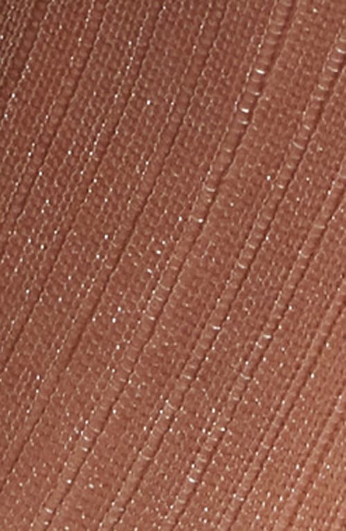 Nordstrom Sparkle Sheer Rib Quarter Socks In Brown