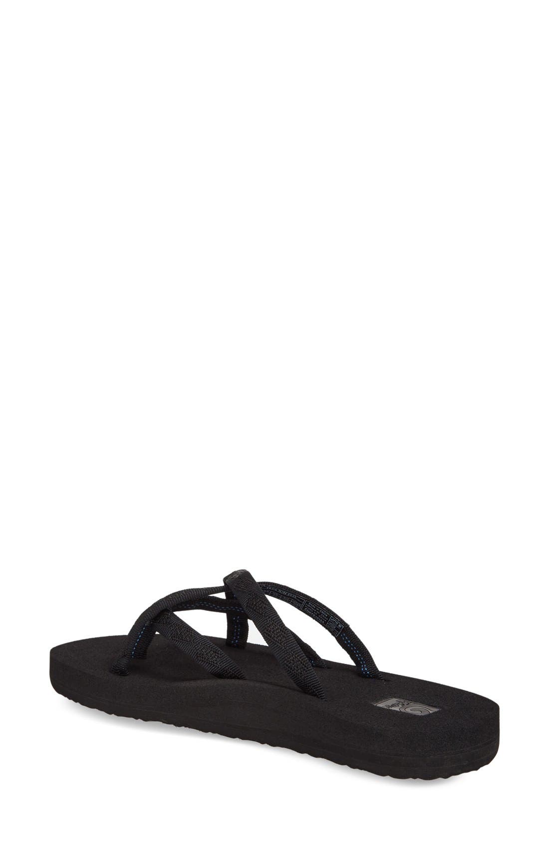 'Olowahu' Sandal, Alternate, color, MIXED B ON BLACK