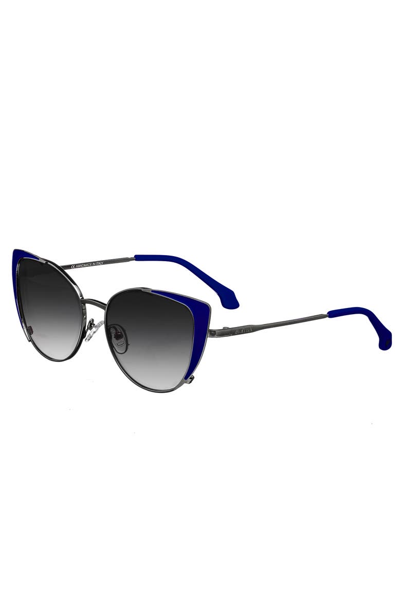 BERTHA Bailey Handmade in Italy Sunglasses, Main, color, Navy