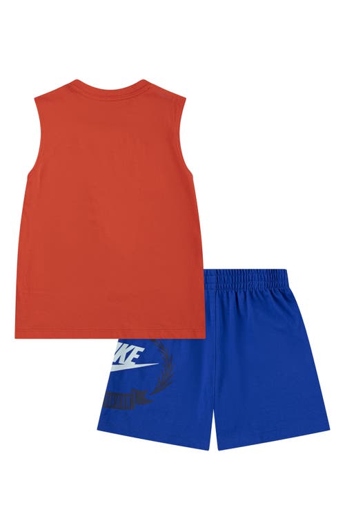 Nike Kids' Swoosh Graphic Tank & Shorts Set In Red