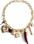 MANGO Charm Chain Necklace