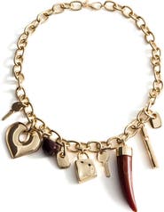 MANGO Charm Chain Necklace