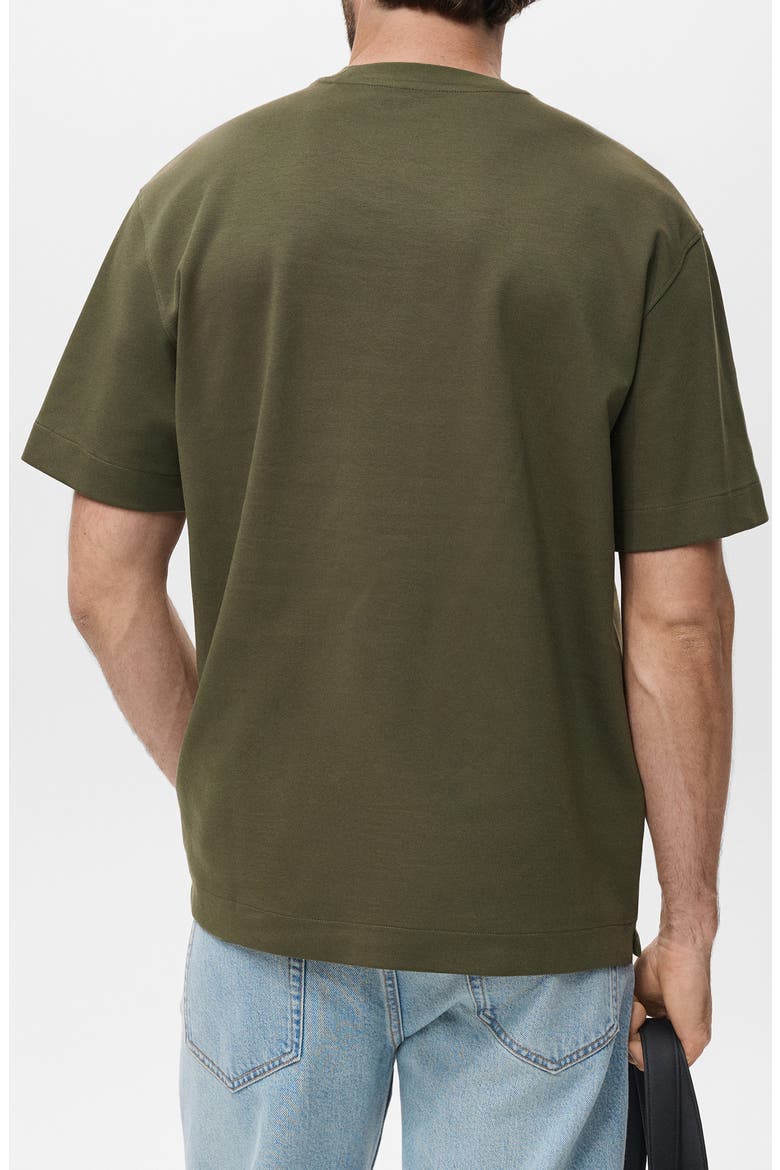 Relaxed Fit Heavyweight Cotton Blend T-Shirt, Alternate, color, KHAKI GREEN