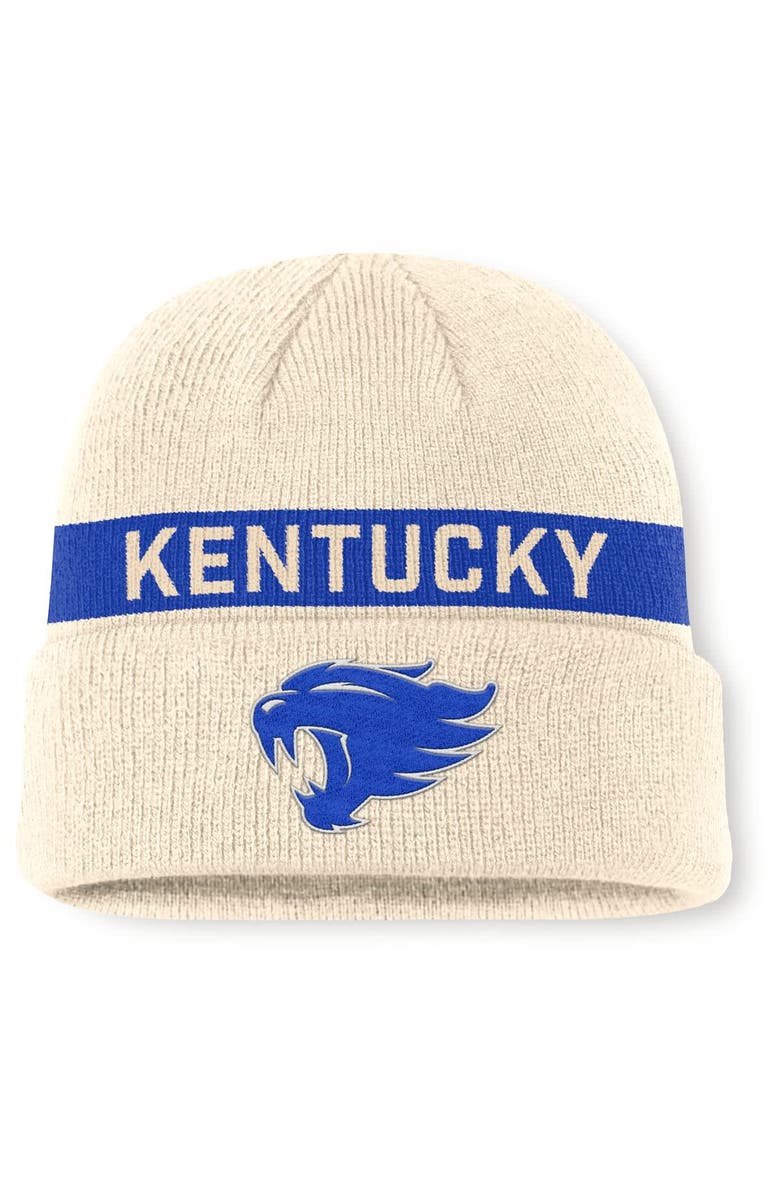 Nike Men's Nike Natural Kentucky Wildcats Peak Primetime Utility Cuffed Knit Hat, Main, color, Natural