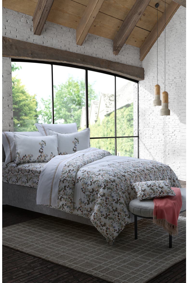 Jouy Queen Duvet Cover, Sheet & Shams Set, Alternate, color, GREEN