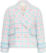 Maison Common A-Line Plaid Tweed Jacket