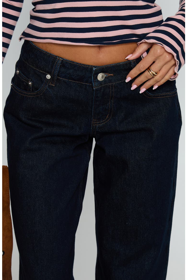 Ellanor Low Rise Straight Leg Jeans, Alternate, color, INDIGO BLUE