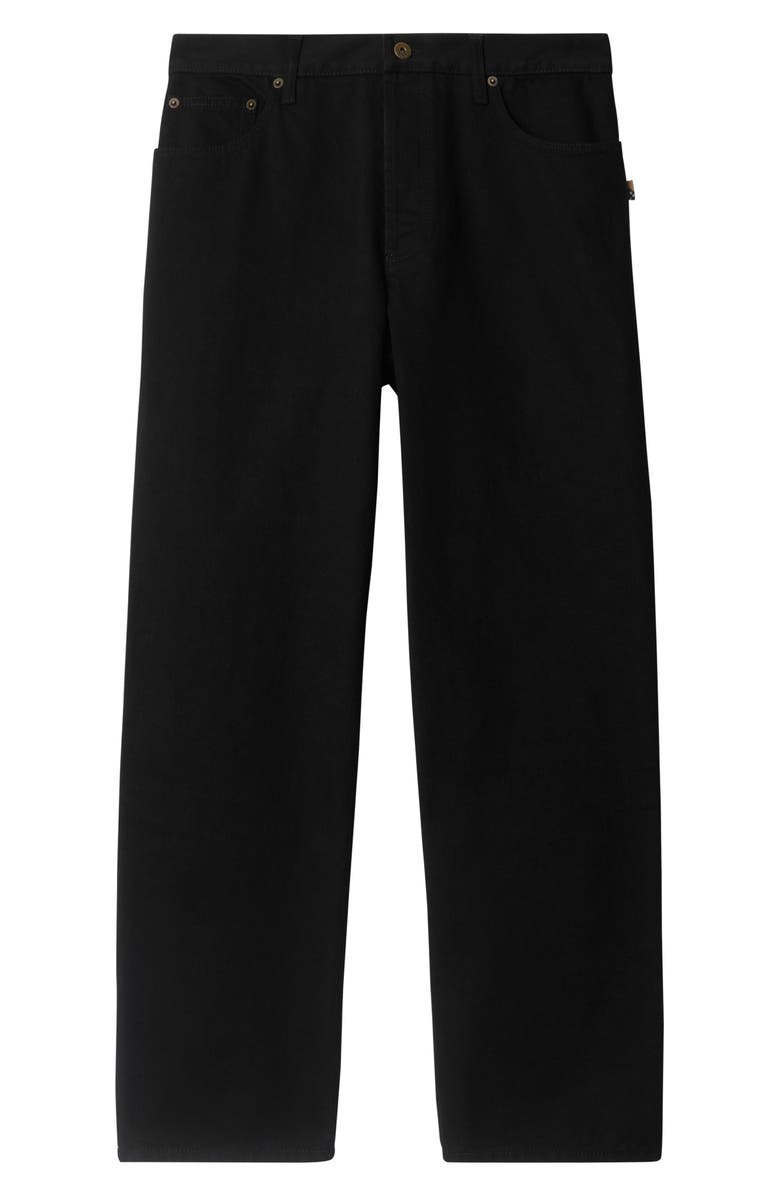 Burberry Loose Fit Jeans, Alternate, color, Black