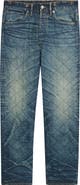 Double RL Topstitched Slim Fit Jeans
