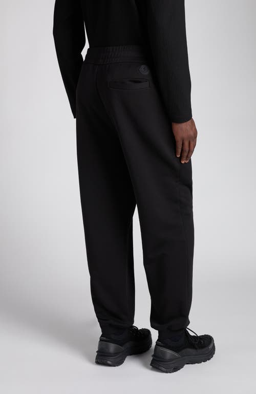 Moncler Logo Joggers In Black