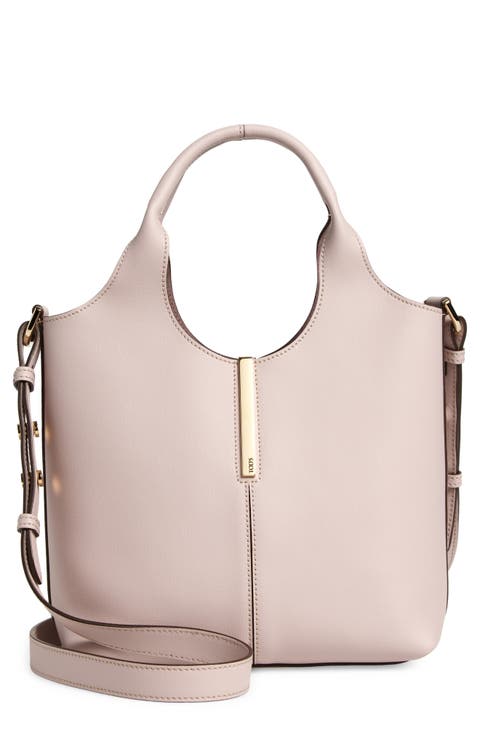 Mini Leather Shopping Bag Tote