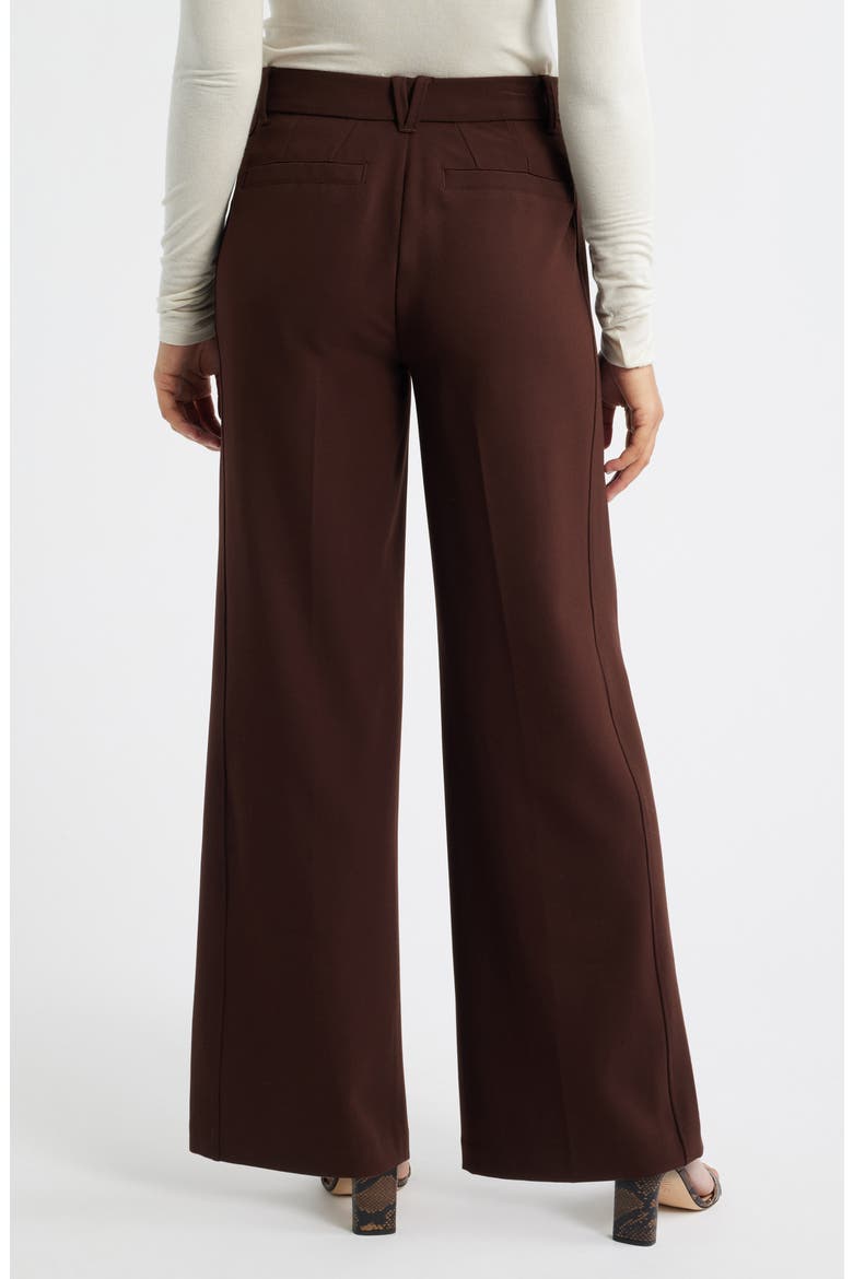 Skyrise Wide Leg Pants, Alternate, color, CHOCOLATE TRUFFLE