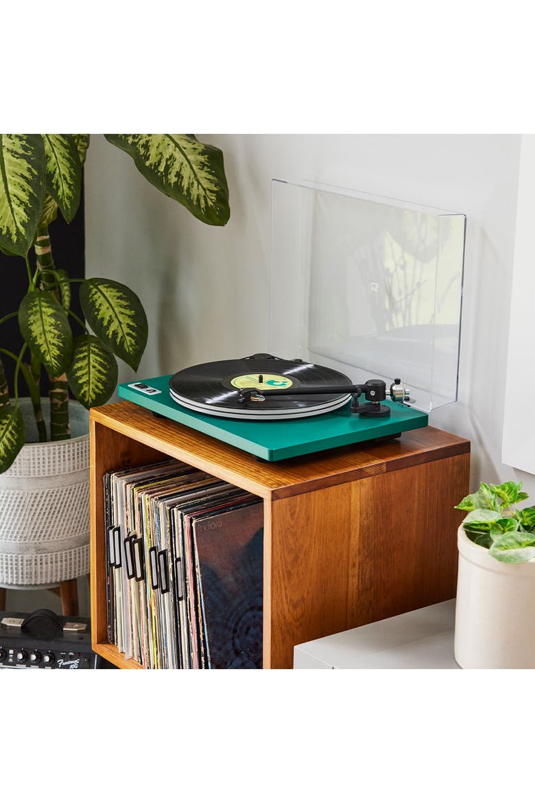 Orbit 2 Plus Turntable with Built-in Preamp and Ortofon OM 5E Cartridge, Alternate, color, Jungle Green