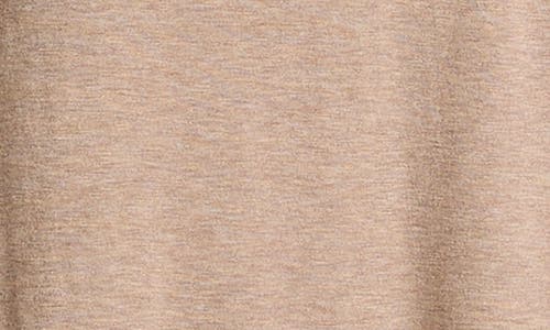 Vince Funnel Neck Long Sleeve Jersey Midi Dress In Neutral