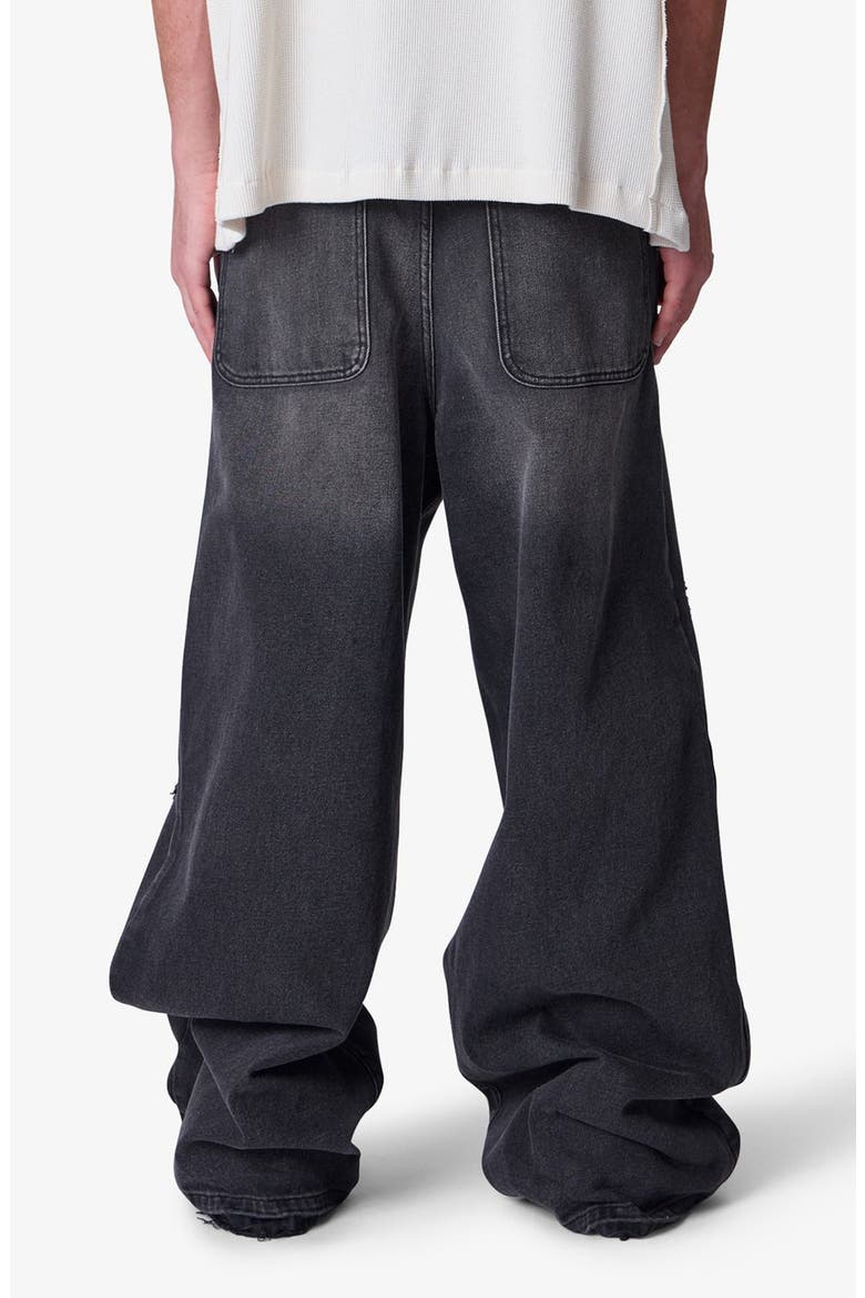 Baggy Rave Distressed Relaxed Wide Leg Jeans, Alternate, color, VINTAGE BLACK