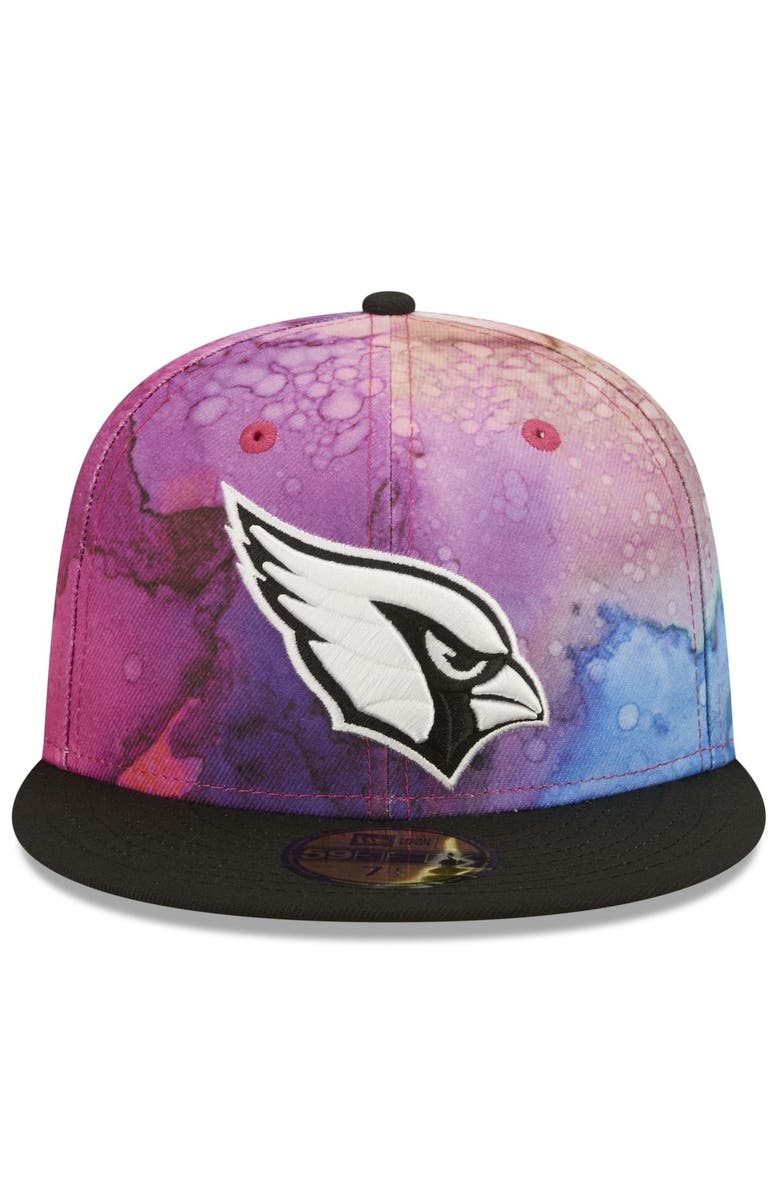 New Era Men's New Era Pink/Black Arizona Cardinals 2022 NFL Crucial Catch 59FIFTY Fitted Hat, Alternate, color, 