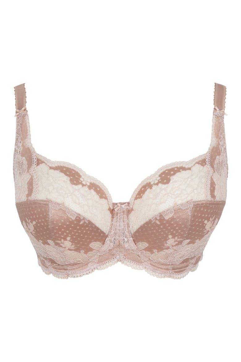 Clara Underwire Full Coverage Bra, Alternate, color, HONEY