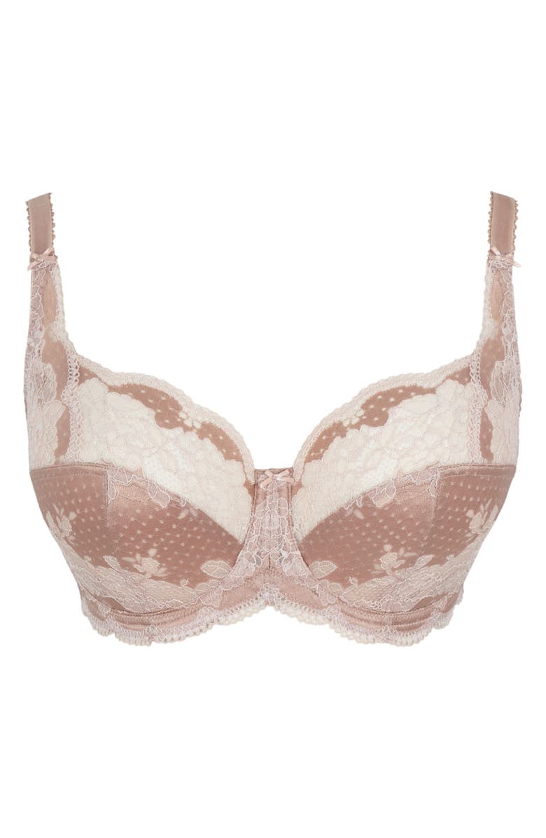 Panache Clara Underwire Full Coverage Bra, Alternate, color, Honey