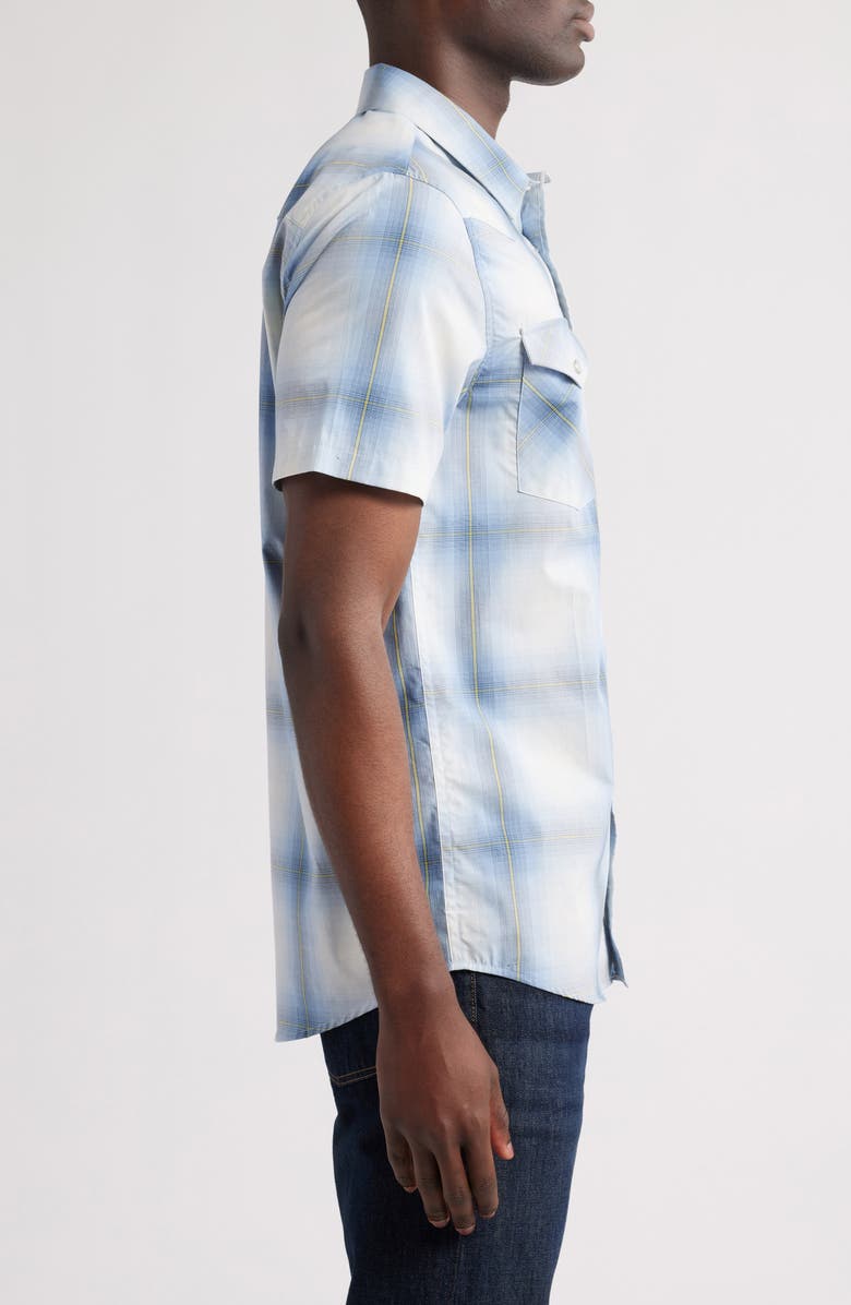 Pendleton The Bishop Plaid Short Sleeve Snap-Up Shirt, Alternate, color, 