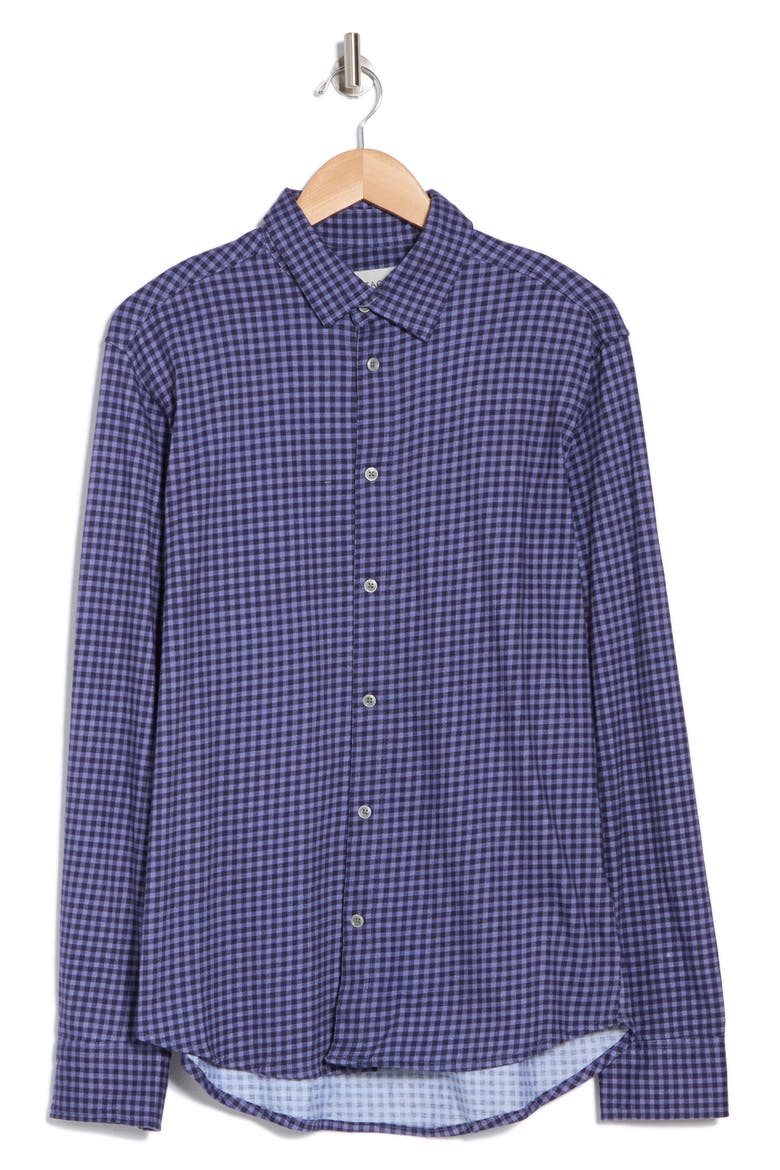 Huckberry Long Sleeve Knit Shirt, Alternate, color, NAVY