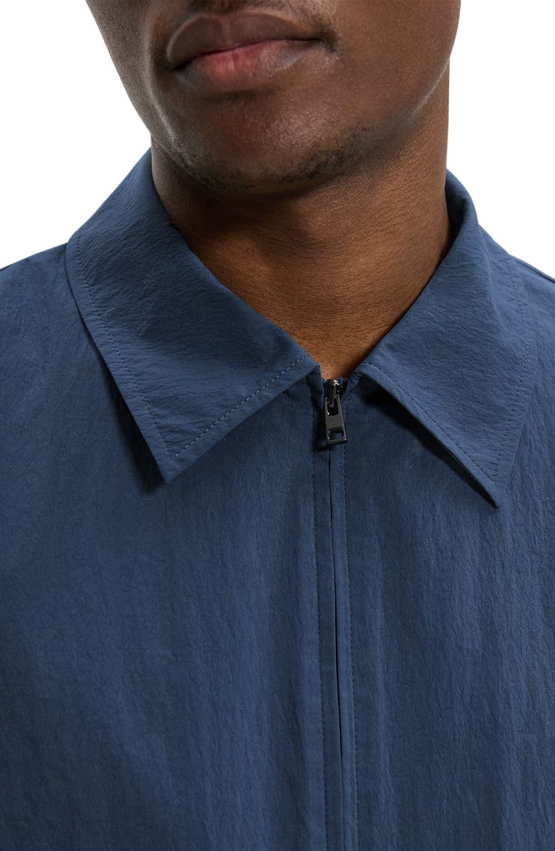 Theory City Crinkle Zip Jacket, Alternate, color, Nocturne Navy