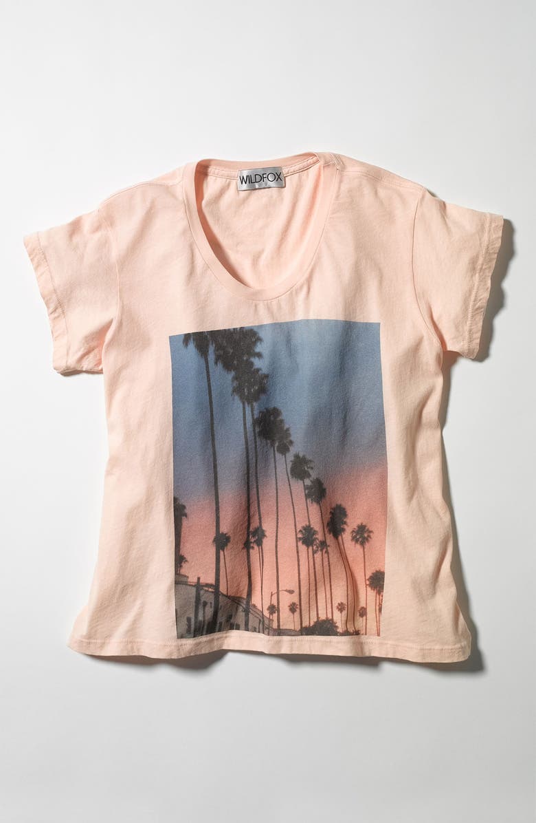 Wildfox 'Canyon Palms' Tee, Alternate, color, 