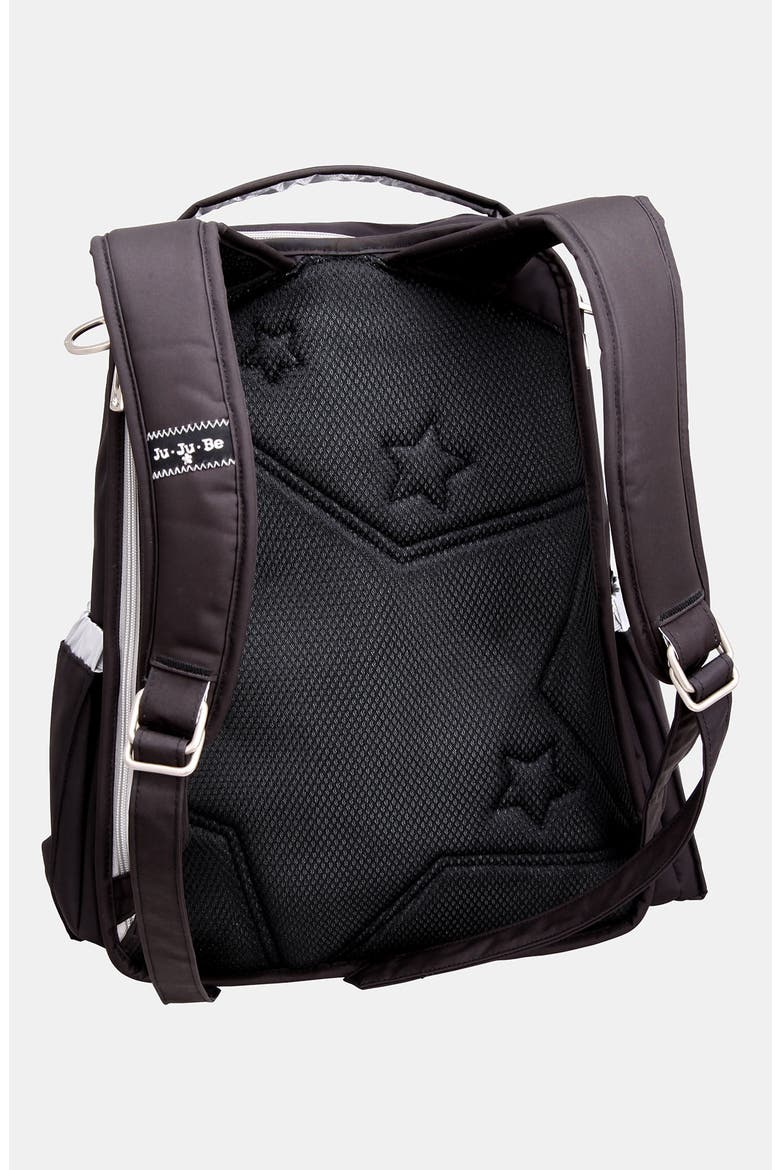 Ju-Ju-Be 'Be Right Back' Diaper Backpack, Alternate, color, BLACK/ SILVER