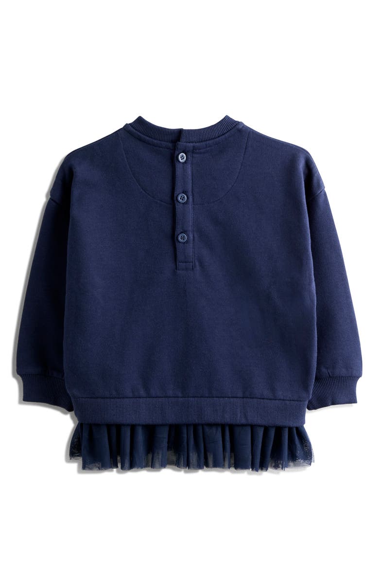 JOJO MAMAN BEBE Kids' Unicorn Sequin Sweatshirt, Alternate, color, Navy