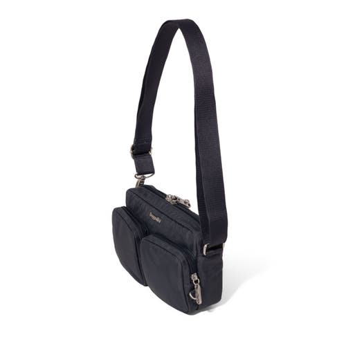 Baggallini Securtex Anti-theft Treasure Crossbody Bag In Blue