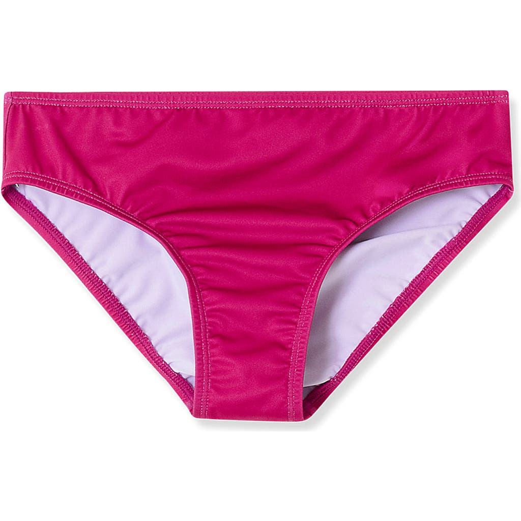 Lands' End Girls Slim Swim Bikini Bottoms In Neon Purple