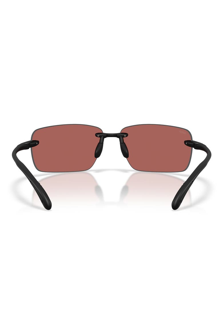 Gulf Shore 66mm Sunglasses, Alternate, color, MATTE BLACK / GOLD MIRROR