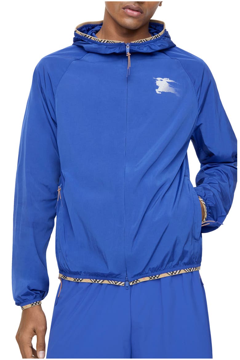 Nylon Hooded Jacket, Main, color, Knight blue