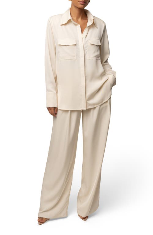 Jluxlabel Misty Button-up Shirt In White