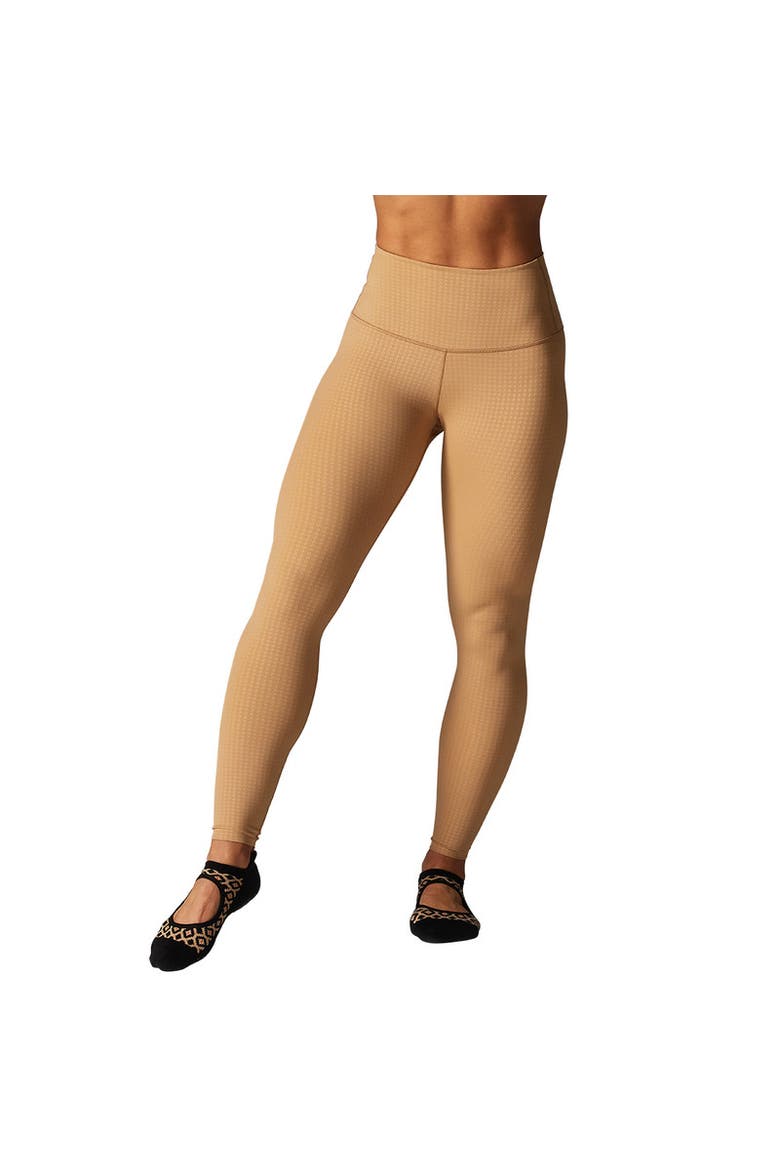 High Waisted Legging, Main, color, CAMEL HOUNDSTOOTH